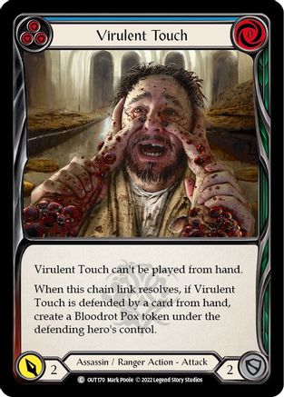 Virulent Touch (Blue) (OUT170) - Outsiders Rainbow Foil