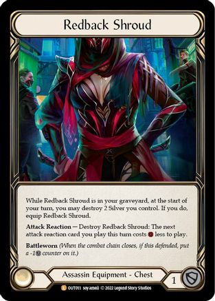 Redback Shroud (OUT011) - Outsiders Cold Foil