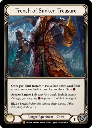 Trench of Sunken Treasure (OUT094) - Outsiders Cold Foil