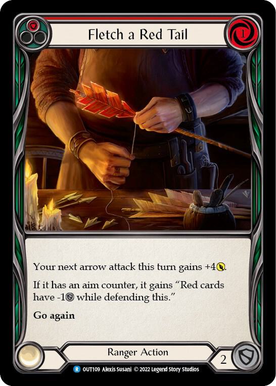 Fletch a Red Tail (Red) Rainbow Foil