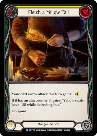 Fletch a Yellow Tail (Yellow) (OUT110) - Outsiders Rainbow Foil