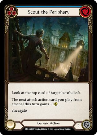 Scout the Periphery (Blue) (OUT227) - Outsiders Rainbow Foil