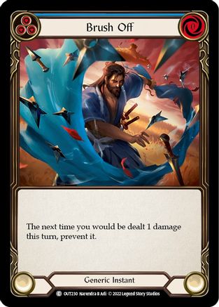 Brush Off (Blue) (OUT230) - Outsiders Rainbow Foil