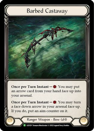 Barbed Castaway - LGS129 (LGS129) - Flesh and Blood: Promo Cards Cold Foil