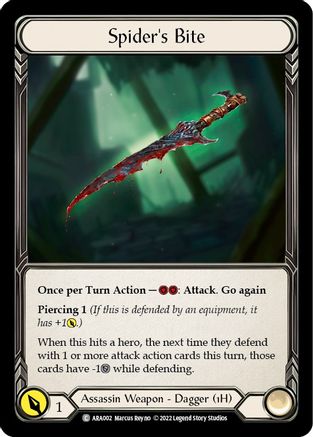 Spider's Bite (ARA002) - Blitz Deck: Outsiders - Arakni