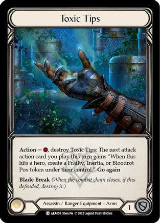 Toxic Tips (ARA005) - Blitz Deck: Outsiders - Arakni