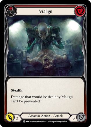 Malign (Red) (ARA010) - Blitz Deck: Outsiders - Arakni