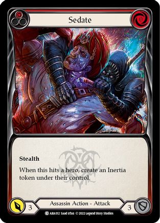 Sedate (Red) (ARA012) - Blitz Deck: Outsiders - Arakni