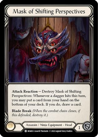 Mask of Shifting Perspectives (BEN003) - Blitz Deck: Outsiders - Benji