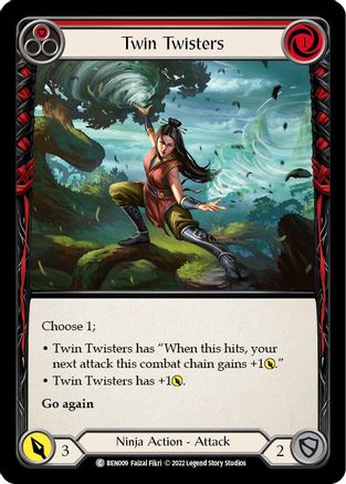 Twin Twisters (Red) (BEN009) - Blitz Deck: Outsiders - Benji