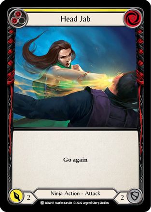 Head Jab (Yellow) (BEN017) - Blitz Deck: Outsiders - Benji