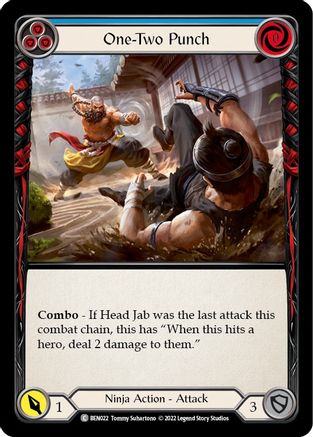 One-Two Punch (Blue) (BEN022) - Blitz Deck: Outsiders - Benji