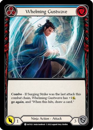 Whelming Gustwave (Blue) (KAT023) - Blitz Deck: Outsiders - Katsu