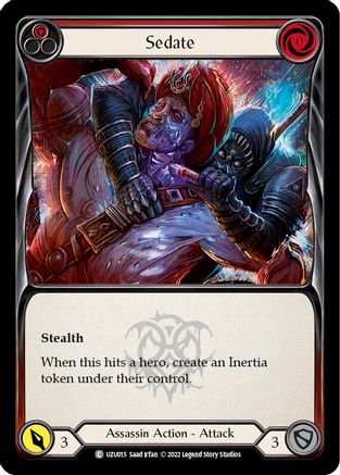 Sedate (Red) (UZU015) - Blitz Deck: Outsiders - Uzuri