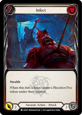Infect (Yellow) (UZU017) - Blitz Deck: Outsiders - Uzuri