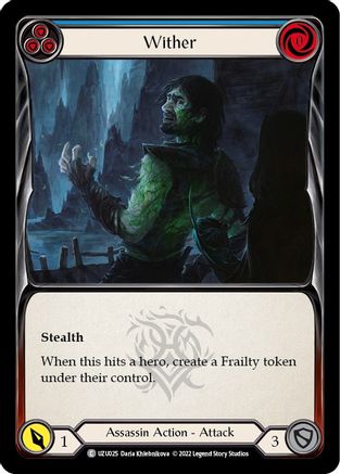 Wither (Blue) (UZU025) - Blitz Deck: Outsiders - Uzuri