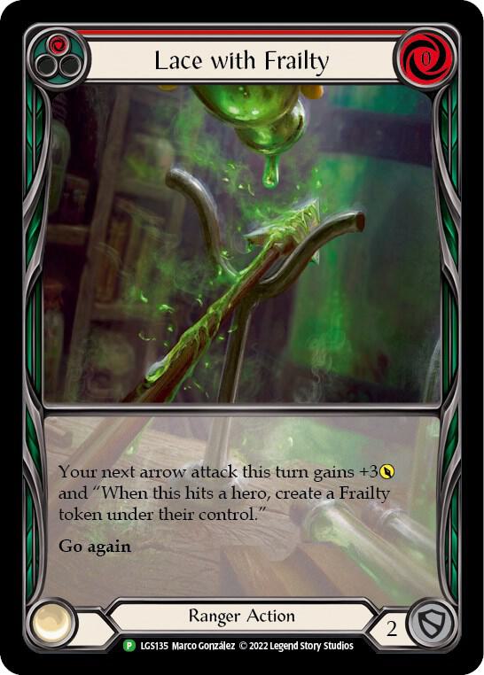 Lace with Frailty (Red) Rainbow Foil Promo