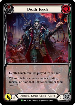 Death Touch (Red) - FAB132 (FAB132) - Flesh and Blood: Promo Cards Rainbow Foil