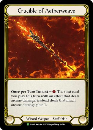 Crucible of Aetherweave (Golden) - FAB097 (FAB097) - Flesh and Blood: Promo Cards Cold Foil