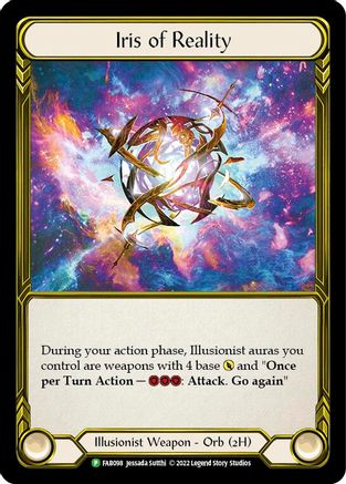 Iris of Reality (Golden) - FAB098 (FAB098) - Flesh and Blood: Promo Cards Cold Foil