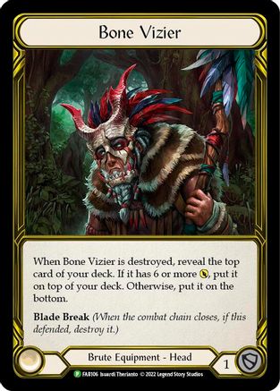 Bone Vizier (Golden) - FAB106 (FAB106) - Flesh and Blood: Promo Cards Cold Foil