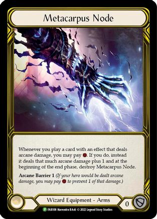 Metacarpus Node (Golden) - FAB108 (FAB108) - Flesh and Blood: Promo Cards Cold Foil