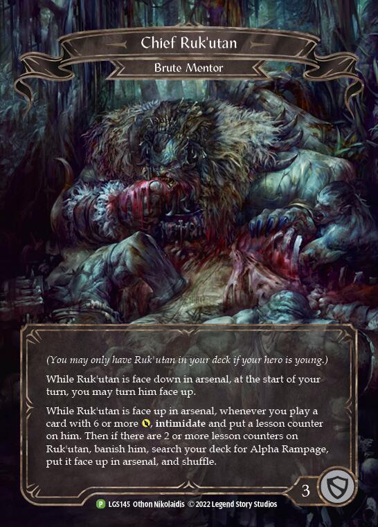 Chief Ruk'utan Rainbow Foil Promo