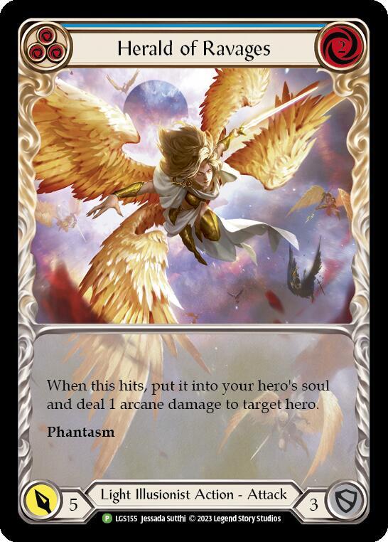 Herald of Ravages (Blue) Rainbow Foil Promo