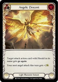 Angelic Descent (Yellow) Rainbow Foil