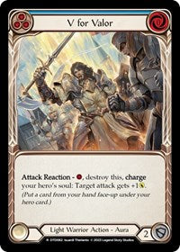 V for Valor (Blue) Rainbow Foil