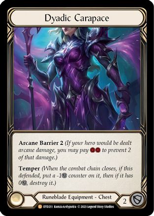 Dyadic Carapace (DTD211) - Dusk till Dawn Cold Foil