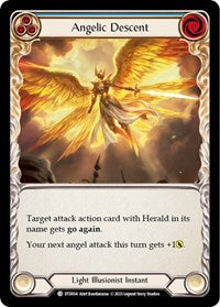 Angelic Descent (Blue) Rainbow Foil