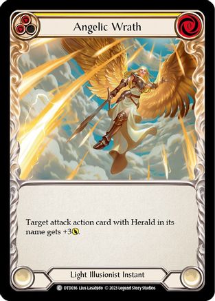 Angelic Wrath (Yellow) (DTD036) - Dusk till Dawn Rainbow Foil