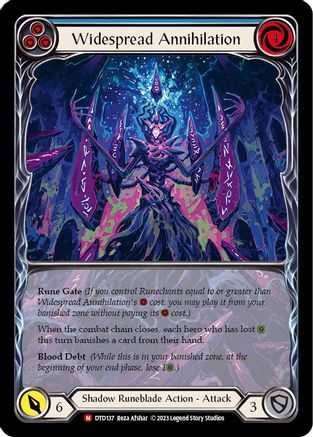 Widespread Annihilation (Extended Art) (DTD137) - Dusk till Dawn Rainbow Foil