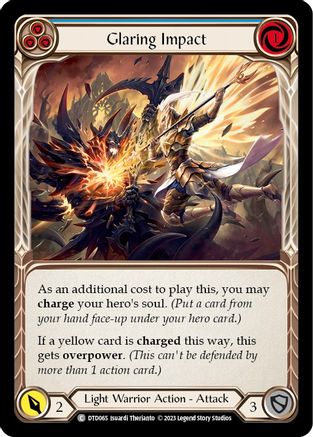 Glaring Impact (Blue) (DTD065) - Dusk till Dawn Rainbow Foil