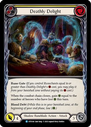 Deathly Delight (Yellow) (DTD144) - Dusk till Dawn Rainbow Foil