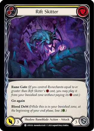 Rift Skitter (Yellow) (DTD153) - Dusk till Dawn Rainbow Foil