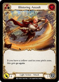 Blistering Assault (Yellow) Rainbow Foil