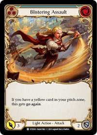 Blistering Assault (Blue) Rainbow Foil