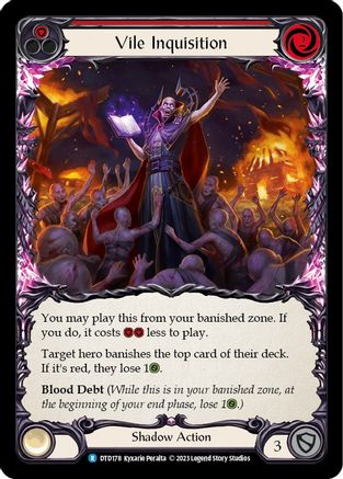 Vile Inquisition (Red) (DTD178) - Dusk till Dawn Rainbow Foil