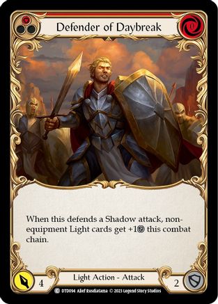 Defender of Daybreak (Red) (DTD094) - Dusk till Dawn