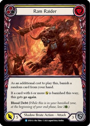 Ram Raider (Yellow) (DTD113) - Dusk till Dawn Rainbow Foil