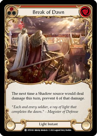 Break of Dawn (Red) (DTD100) - Dusk till Dawn Rainbow Foil