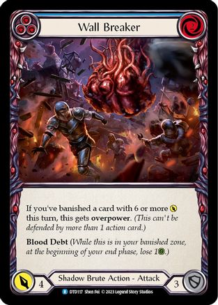 Wall Breaker (Blue) (DTD117) - Dusk till Dawn Rainbow Foil
