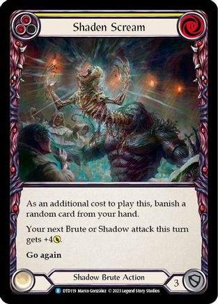 Shaden Scream (Yellow) (DTD119) - Dusk till Dawn Rainbow Foil