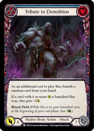 Tribute to Demolition (Blue) (DTD129) - Dusk till Dawn