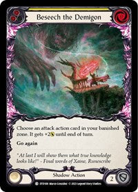 Beseech the Demigon (Yellow) Rainbow Foil