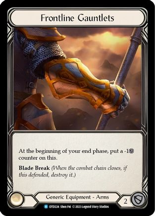 Frontline Gauntlets (DTD224) - Dusk till Dawn Cold Foil