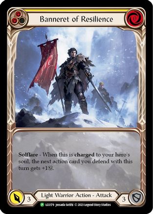 Banneret of Resilience - LGS179 (LGS179) - Flesh and Blood: Promo Cards Rainbow Foil