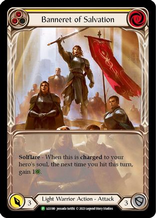 Banneret of Salvation - LGS180 (LGS180) - Flesh and Blood: Promo Cards Rainbow Foil